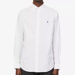 BIG Ralph Lauren Men’s NWT Crisp White Classic Preppy Button Down Size 4XB‎